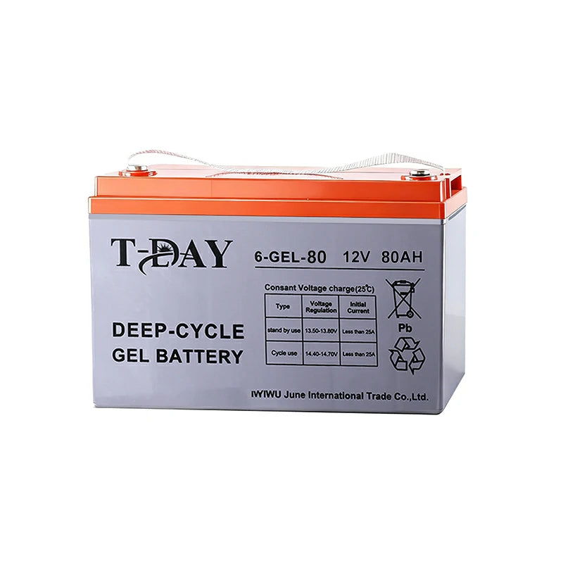 T-DAY Batería Solar Gel 12V 80Ah | MundoMax SV